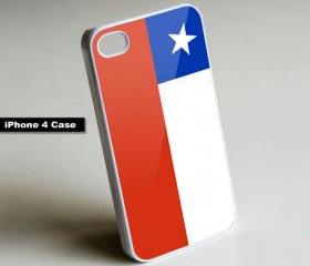 Chile Flag - iPhone 4 Case, iPhone 4s Case, iPhone 5 Case Hard Plastic Case